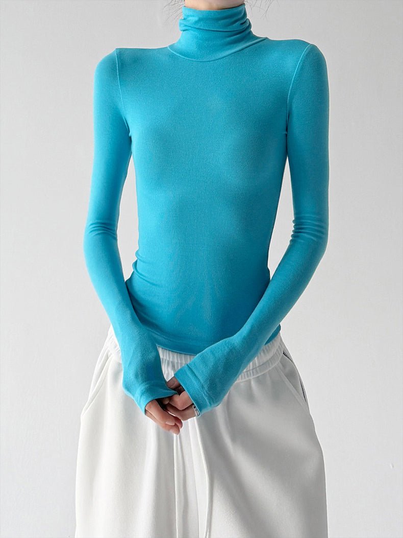 Mock-Neck Long-Sleeve Top - CT5177 - COPPING THREADS - CT ORIGINALS