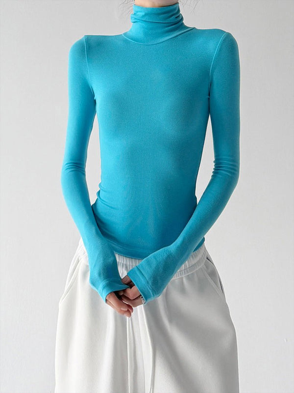 Mock-Neck Long-Sleeve Top - CT5177 - COPPING THREADS - CT ORIGINALS