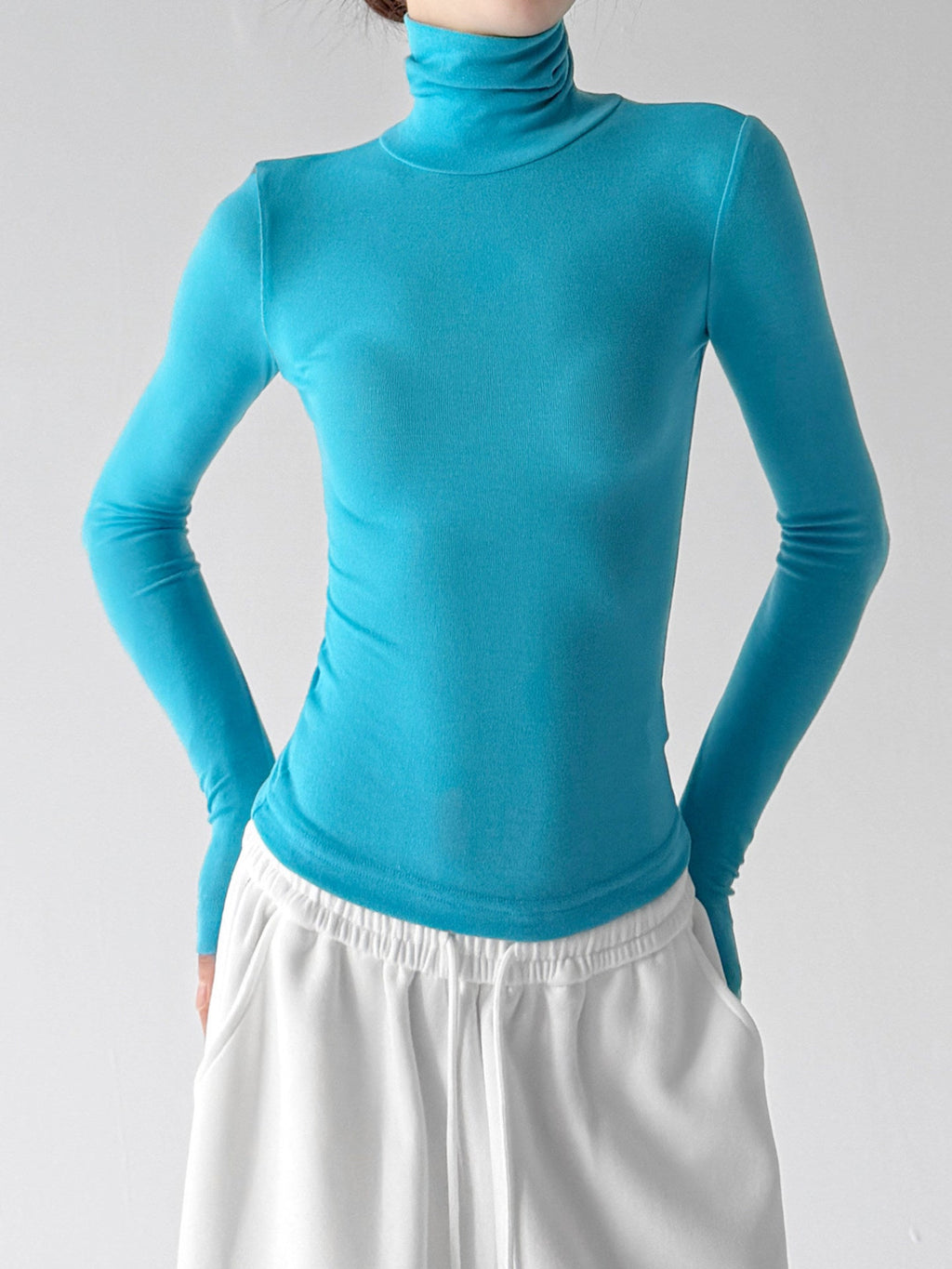 Mock-Neck Long-Sleeve Top - CT5177 - COPPING THREADS - CT ORIGINALS