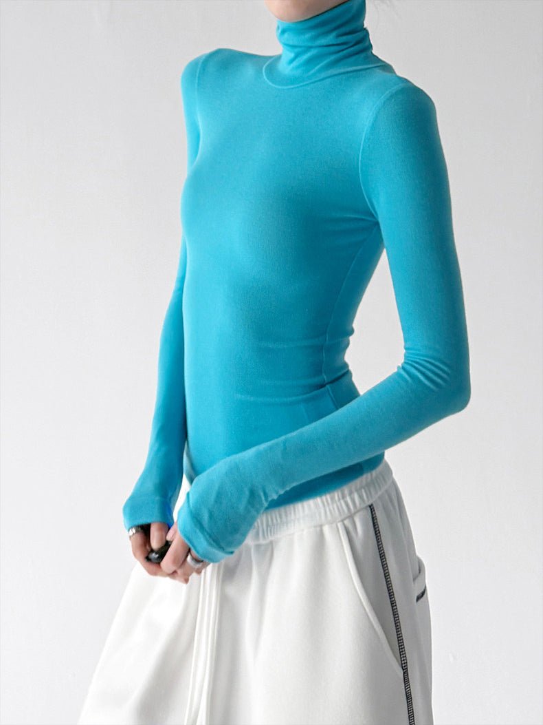 Mock-Neck Long-Sleeve Top - CT5177 - COPPING THREADS - CT ORIGINALS