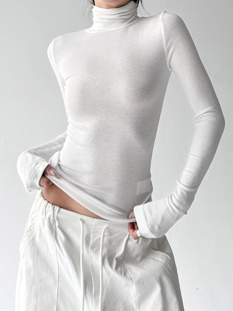 Mock-Neck Long-Sleeve Top - CT5177 - COPPING THREADS - CT ORIGINALS