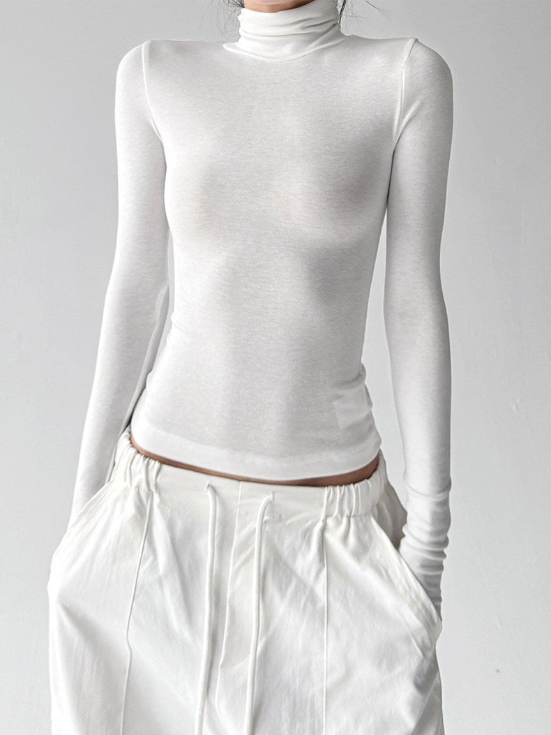 Mock-Neck Long-Sleeve Top - CT5177 - COPPING THREADS - CT ORIGINALS