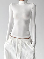 Mock-Neck Long-Sleeve Top - CT5177 - COPPING THREADS - CT ORIGINALS
