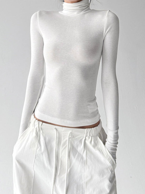 Mock-Neck Long-Sleeve Top - CT5177 - COPPING THREADS - CT ORIGINALS