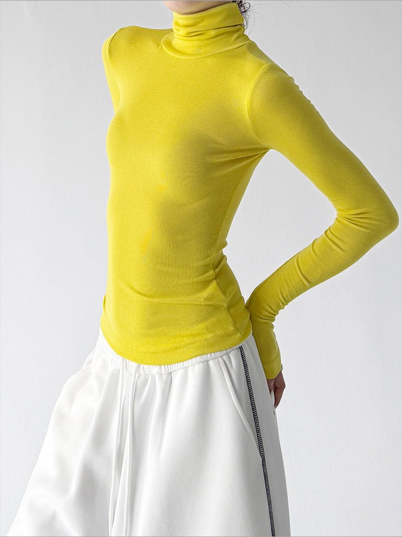 Mock-Neck Long-Sleeve Top - CT5177 - COPPING THREADS - CT ORIGINALS