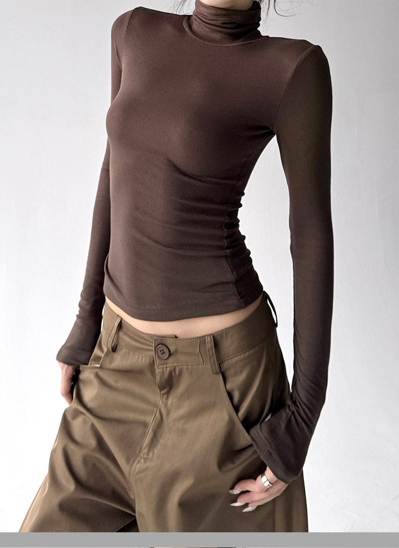 Mock-Neck Long-Sleeve Top - CT5177 - COPPING THREADS - CT ORIGINALS