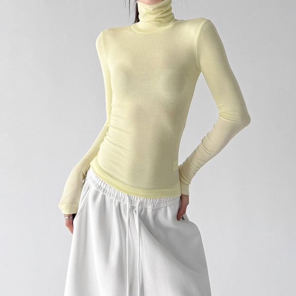 Mock-Neck Long-Sleeve Top - CT5177 - COPPING THREADS - CT ORIGINALS