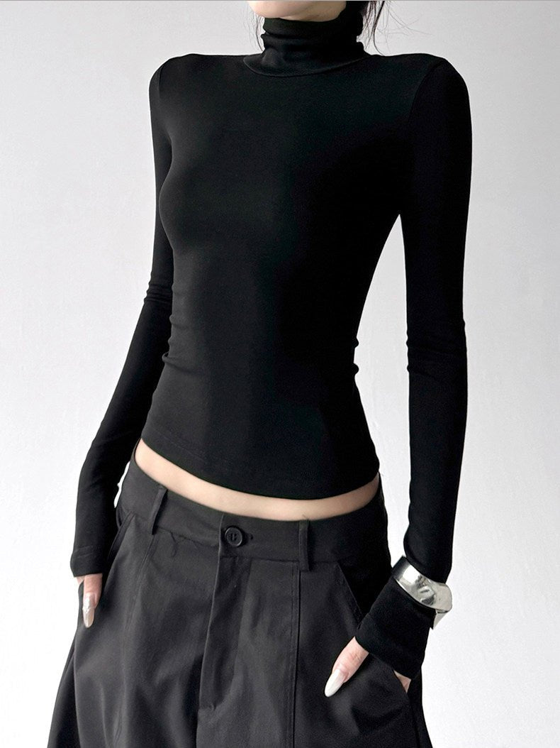 Mock-Neck Long-Sleeve Top - CT5177 - COPPING THREADS - CT ORIGINALS