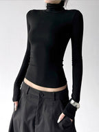 Mock-Neck Long-Sleeve Top - CT5177 - COPPING THREADS - CT ORIGINALS