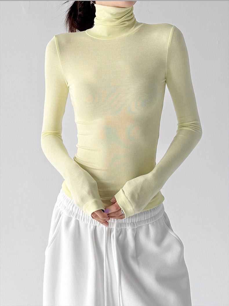 Mock-Neck Long-Sleeve Top - CT5177 - COPPING THREADS - CT ORIGINALS