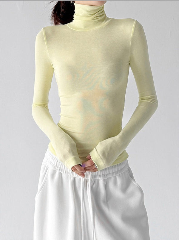 Mock-Neck Long-Sleeve Top - CT5177 - COPPING THREADS - CT ORIGINALS