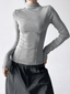 Mock Neck Slim Fit Long Sleeve Top - CT5161 - COPPING THREADS - CT Select