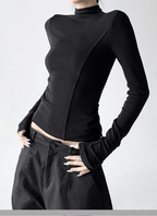 Mock Neck Slim Fit Long Sleeve Top - CT5161 - COPPING THREADS - CT Select