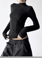 Mock Neck Slim Fit Long Sleeve Top - CT5161 - COPPING THREADS - CT Select