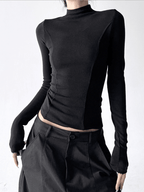 Mock Neck Slim Fit Long Sleeve Top - CT5161 - COPPING THREADS - CT Select