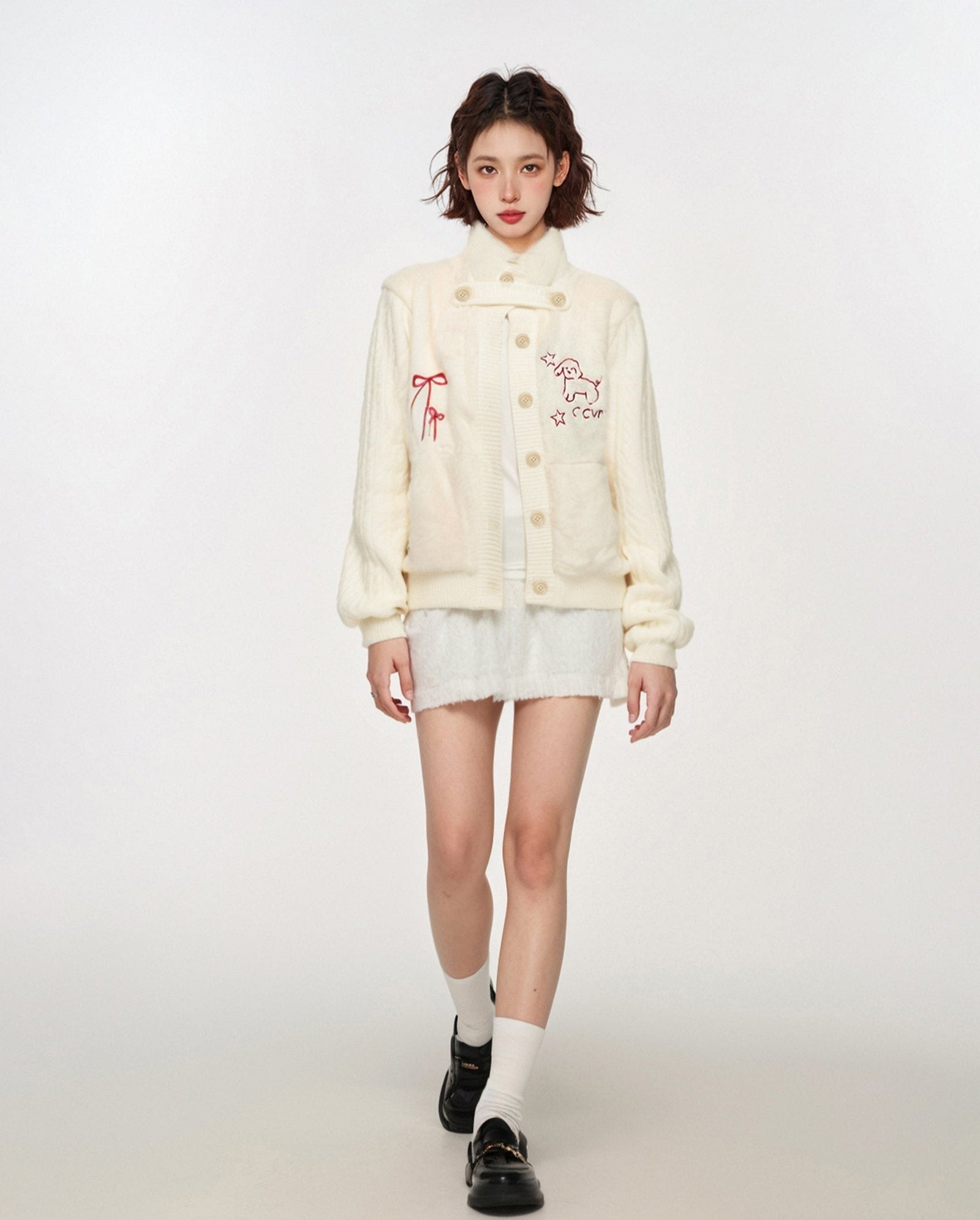 Mohair Blend Mock Neck Knit Sweater - COPPING THREADS - CT Select