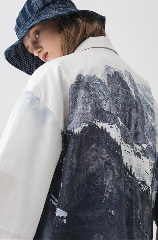 Mountain Hawaiian Shirt - COPPING THREADS - Harsh and Cruel