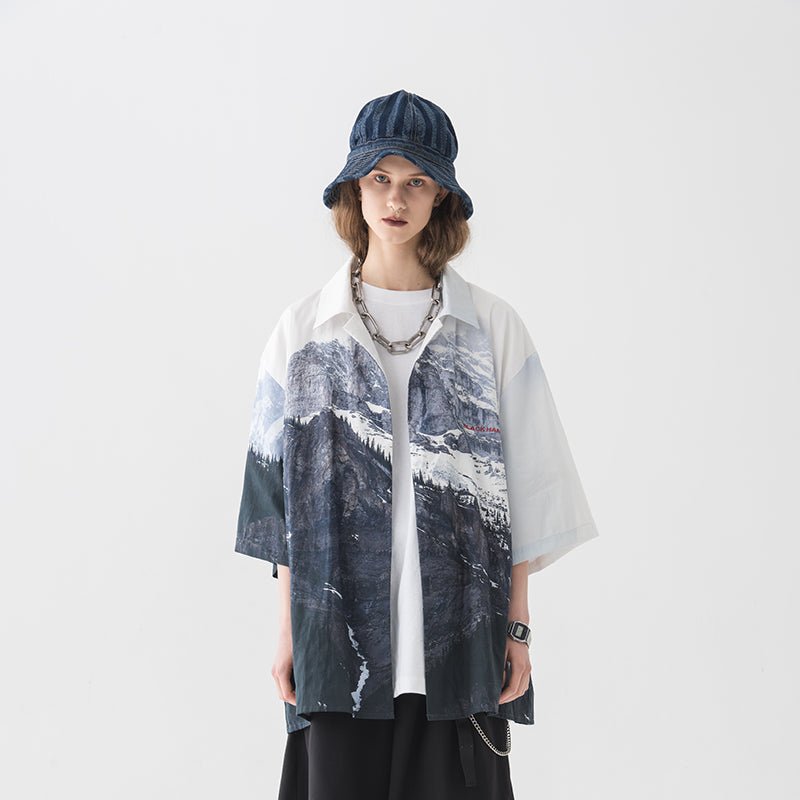 Mountain Hawaiian Shirt - COPPING THREADS - Harsh and Cruel Hauptbild