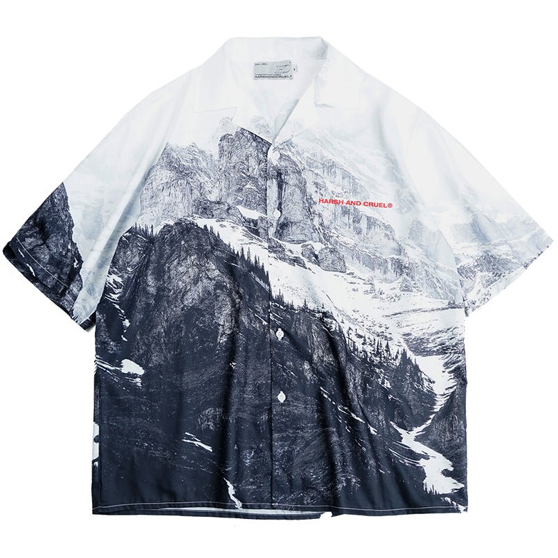Mountain Hawaiian Shirt - COPPING THREADS - Harsh and Cruel