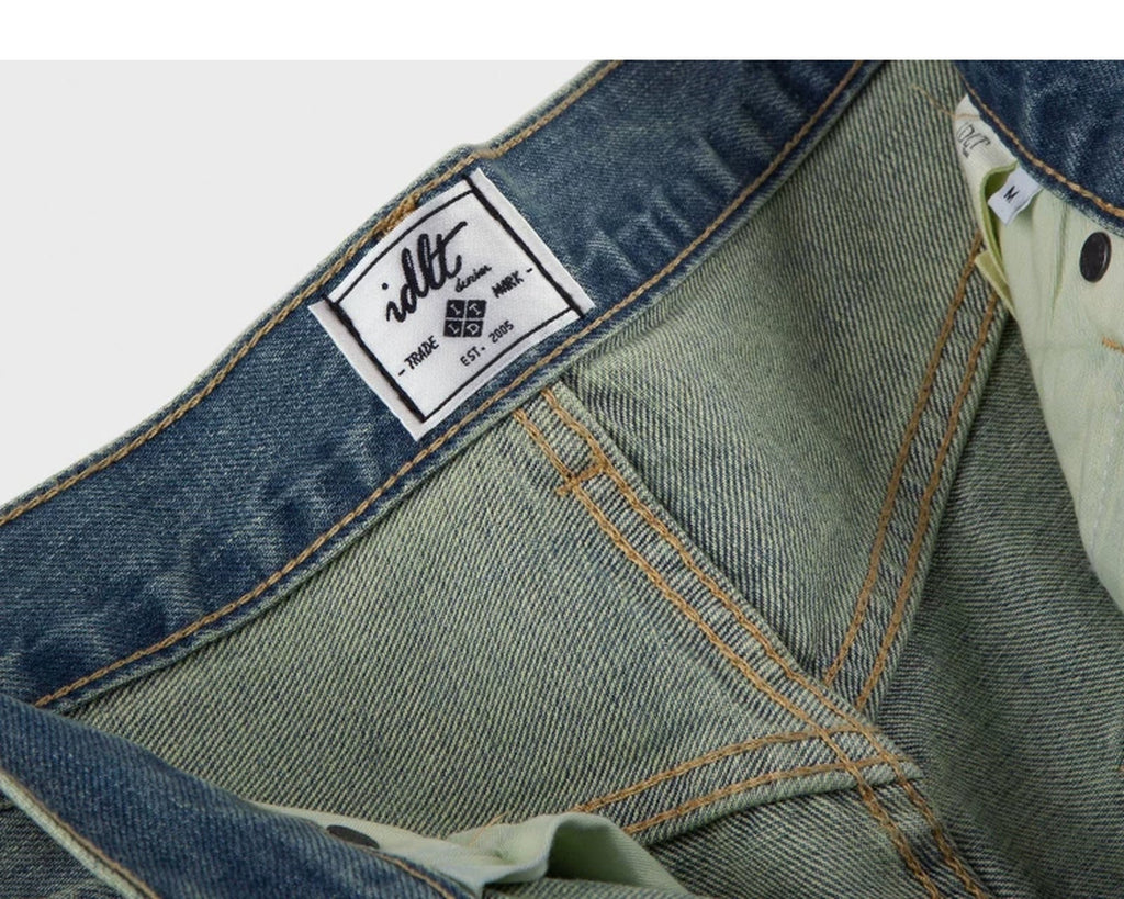 Mud-Wash Baggy Jeans - COPPING THREADS - IDLT