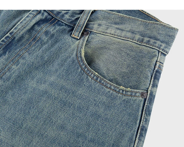 Mud-Wash Baggy Jeans - COPPING THREADS - IDLT