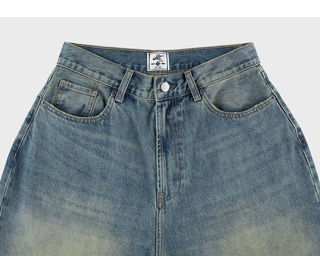 Mud-Wash Baggy Jeans - COPPING THREADS - IDLT