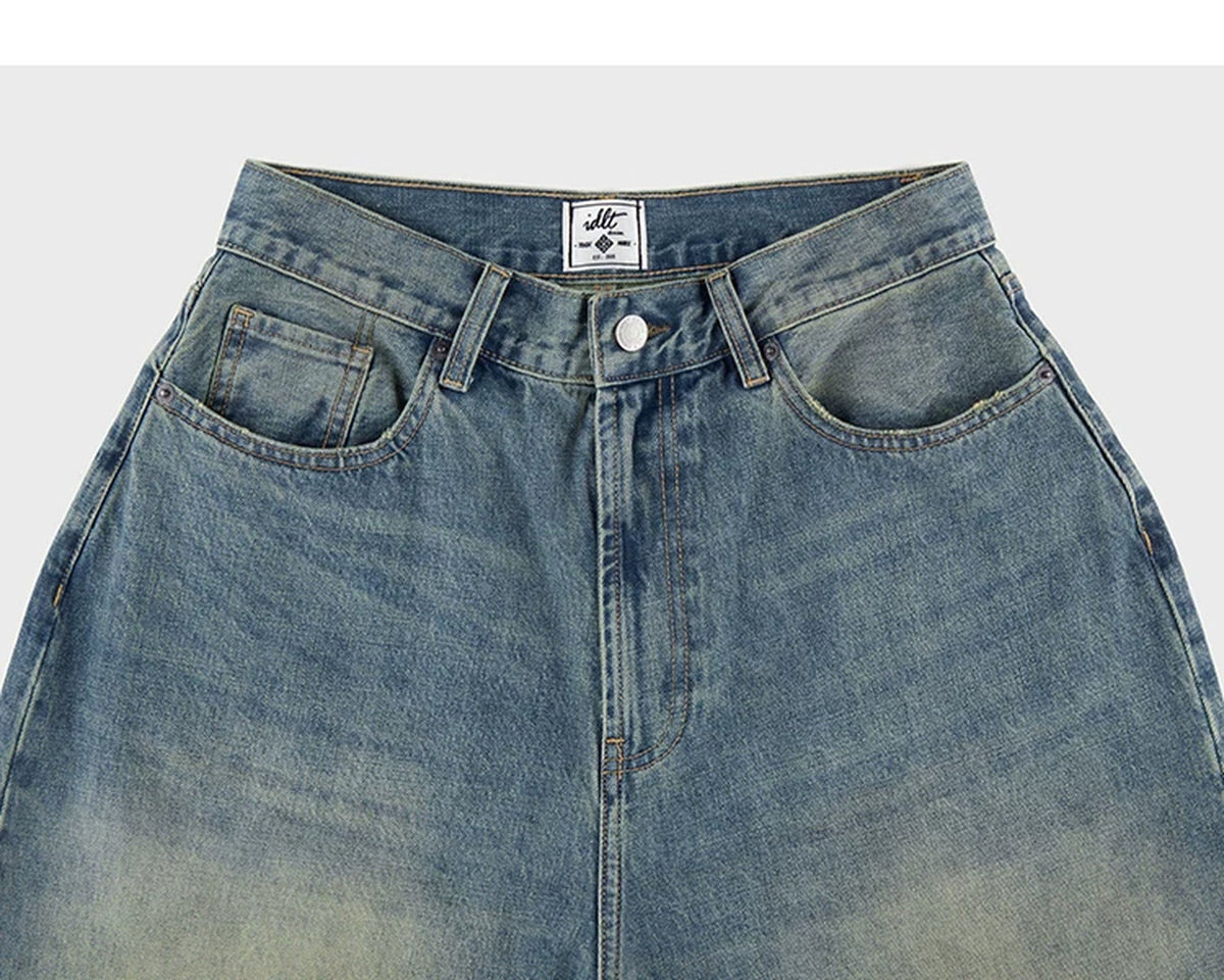 Mud-Wash Baggy Jeans - COPPING THREADS - IDLT