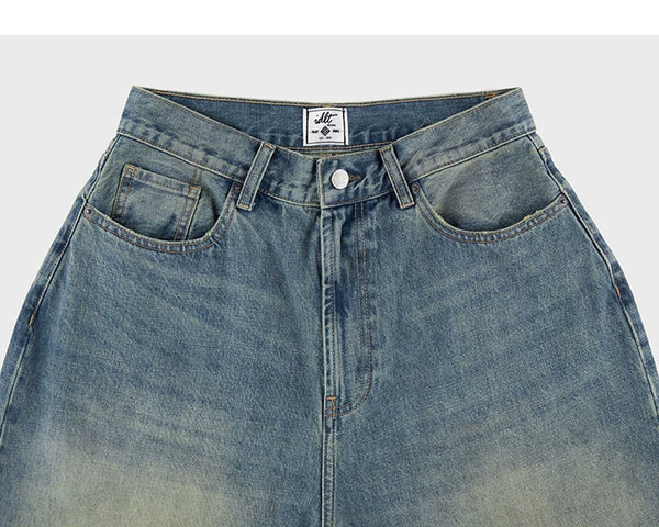 Mud-Wash Baggy Jeans - COPPING THREADS - IDLT