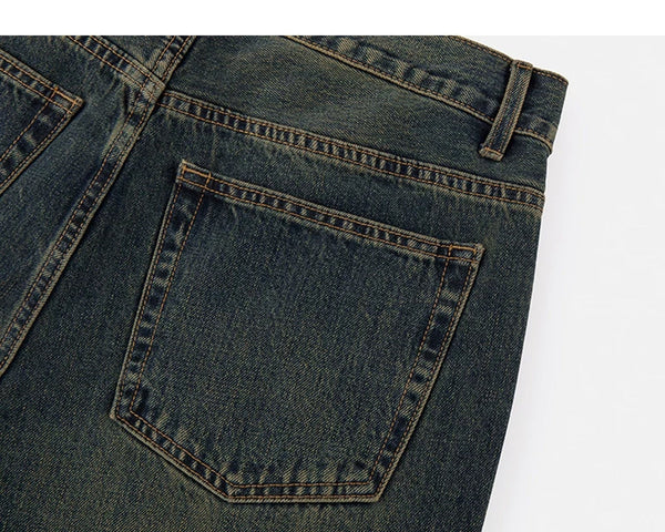 Mud-Wash Flared Jeans - COPPING THREADS - IDLT