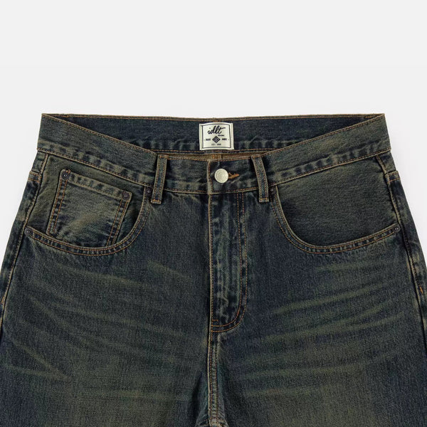Mud-Wash Flared Jeans - COPPING THREADS - IDLT