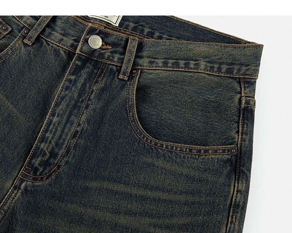 Mud-Wash Flared Jeans - COPPING THREADS - IDLT