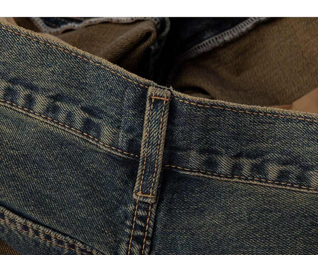 Mud-Wash Flared Jeans - COPPING THREADS - IDLT