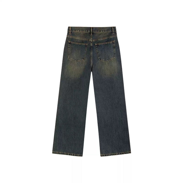 Mud-Wash Flared Jeans - COPPING THREADS - IDLT