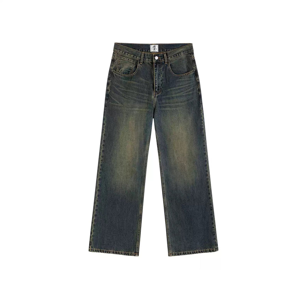 Mud-Wash Flared Jeans - COPPING THREADS - IDLT