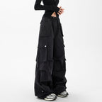 Multi - Pocket Crinkled Cargo Pants - COPPING THREADS - CHICISLAND