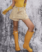 Multi - Pocket Utility Bib Romper Shorts - COPPING THREADS - Yokuku