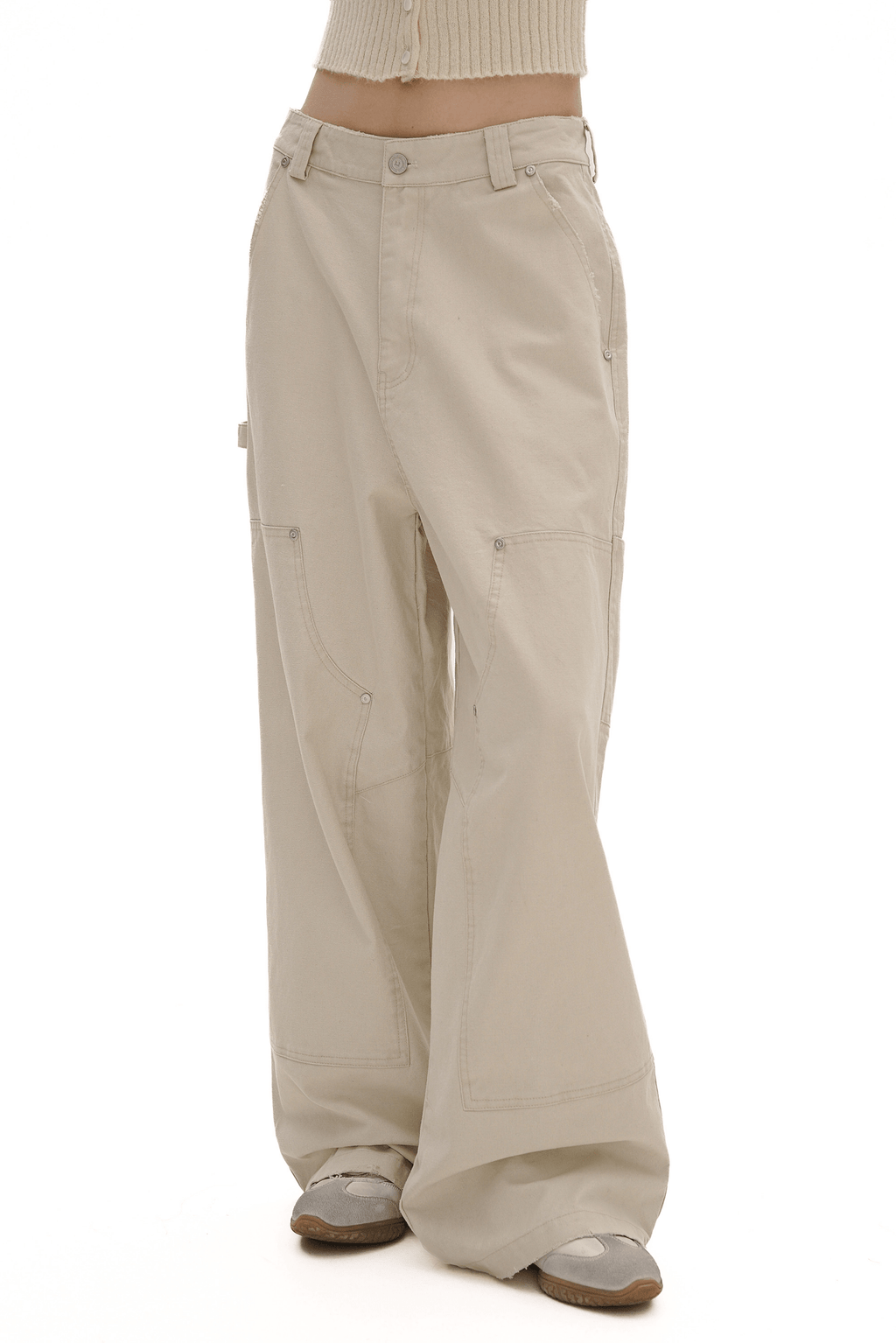 Multi - Pocket Wide - Leg Cargo Pants - COPPING THREADS - MOROMORO
