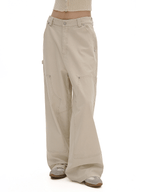 Multi - Pocket Wide - Leg Cargo Pants - COPPING THREADS - MOROMORO