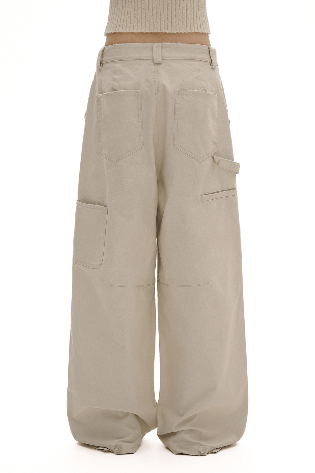 Multi - Pocket Wide - Leg Cargo Pants - COPPING THREADS - MOROMORO