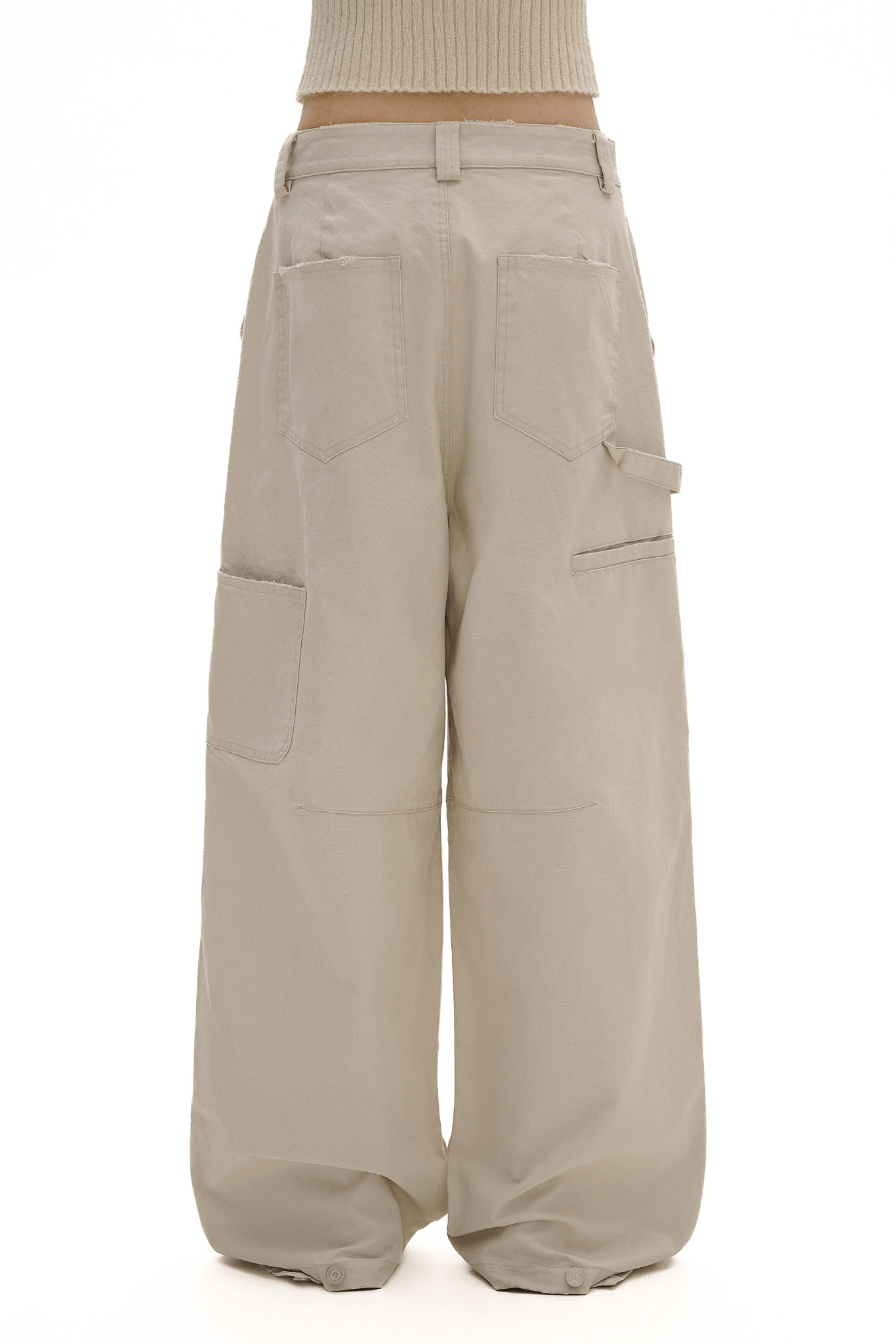 Multi - Pocket Wide - Leg Cargo Pants - COPPING THREADS - MOROMORO
