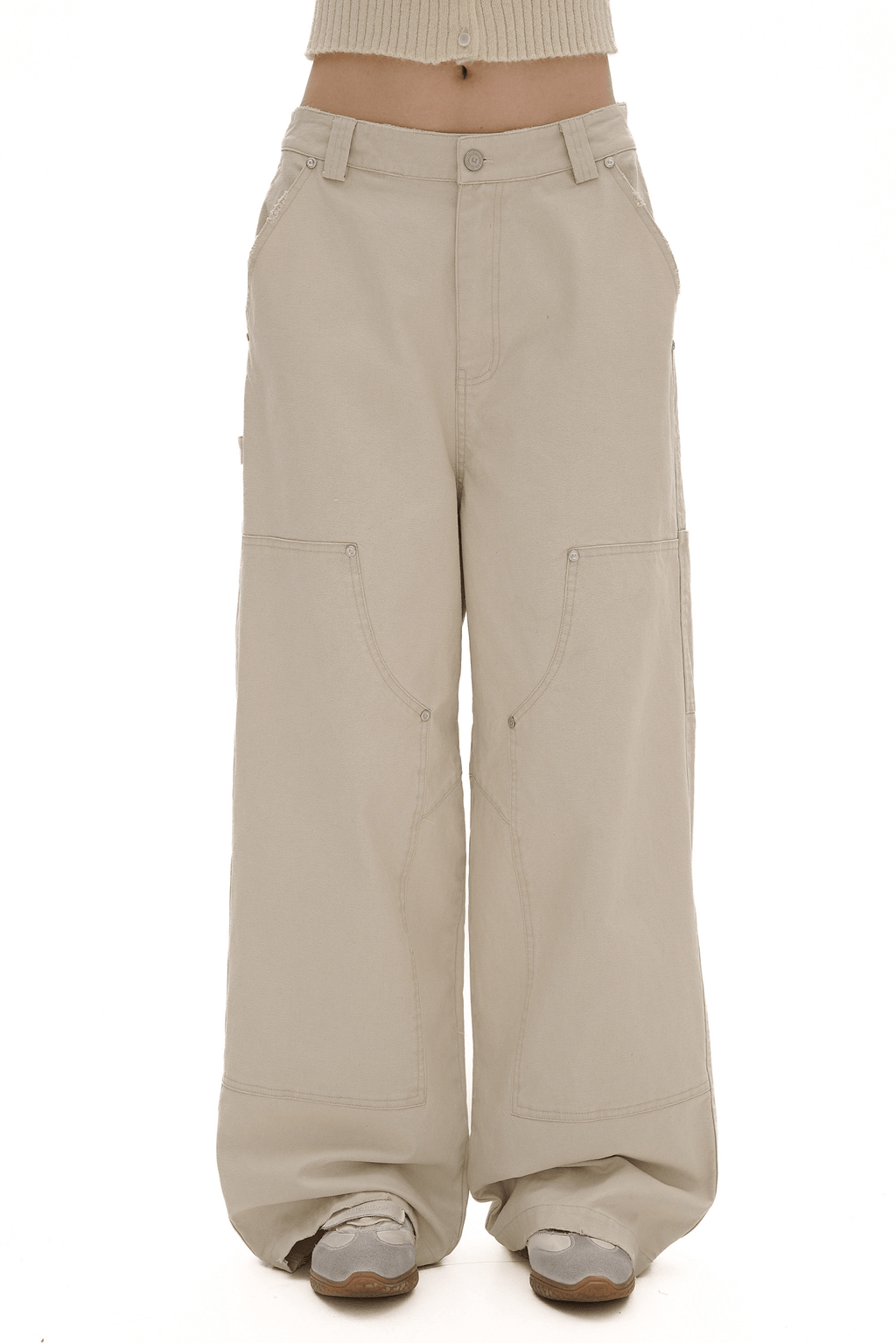 Multi - Pocket Wide - Leg Cargo Pants - COPPING THREADS - MOROMORO