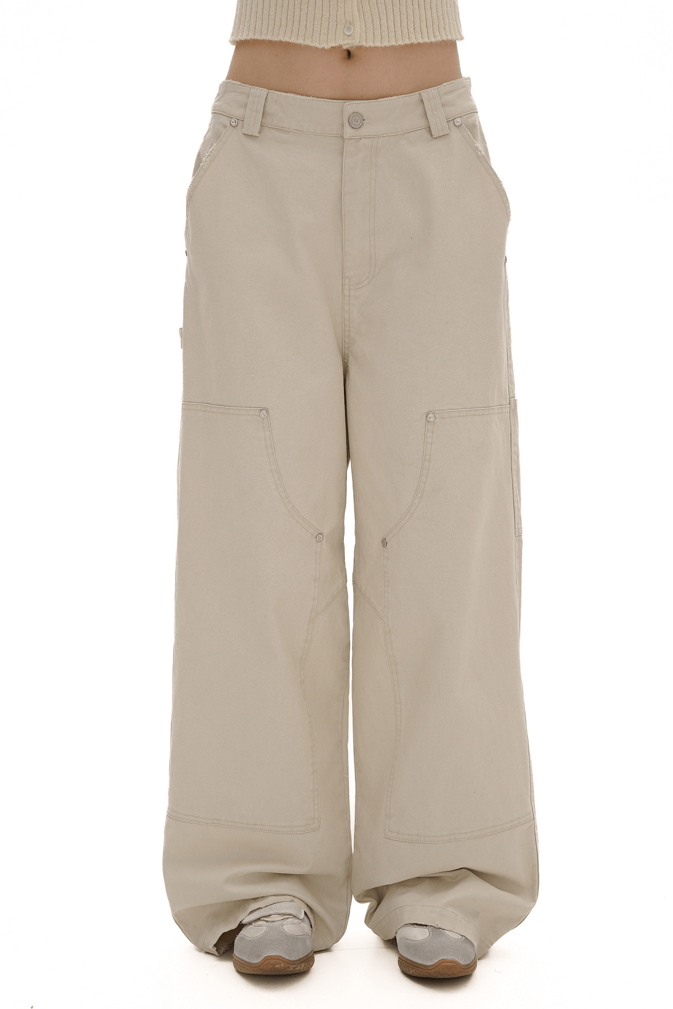 Multi - Pocket Wide - Leg Cargo Pants - COPPING THREADS - MOROMORO