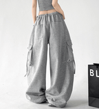Multi - Pocket Wide - Leg Cargo Sweatpants - CT6201 - COPPING THREADS - CT Select