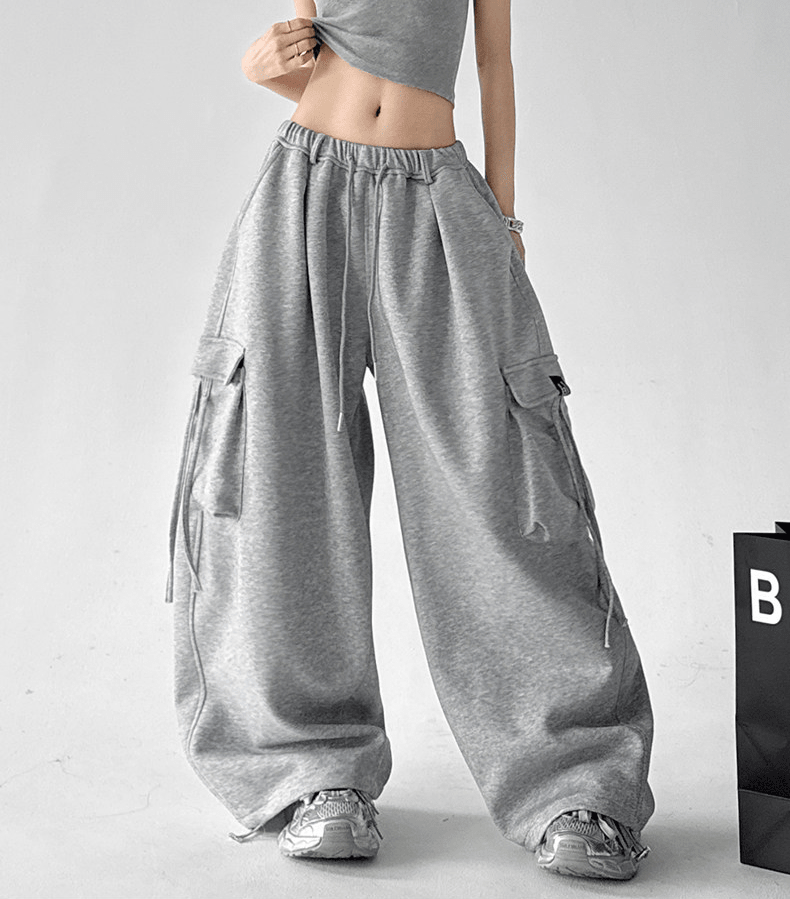 Multi - Pocket Wide - Leg Cargo Sweatpants - CT6201 - COPPING THREADS - CT Select