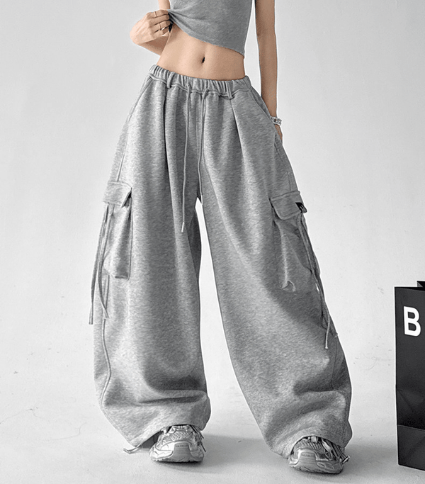 Multi - Pocket Wide - Leg Cargo Sweatpants - CT6201 - COPPING THREADS - CT Select