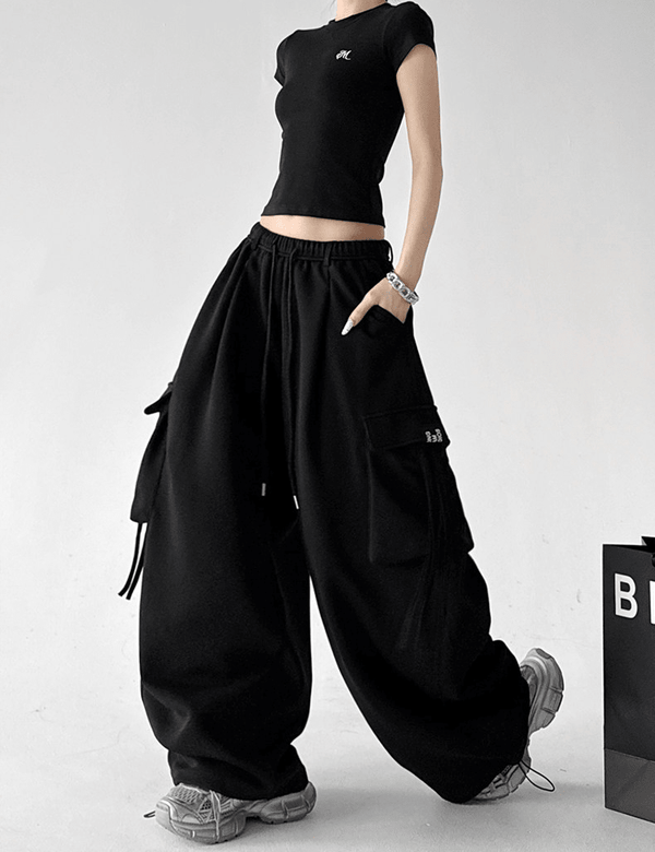 Multi - Pocket Wide - Leg Cargo Sweatpants - CT6201 - COPPING THREADS - CT Select