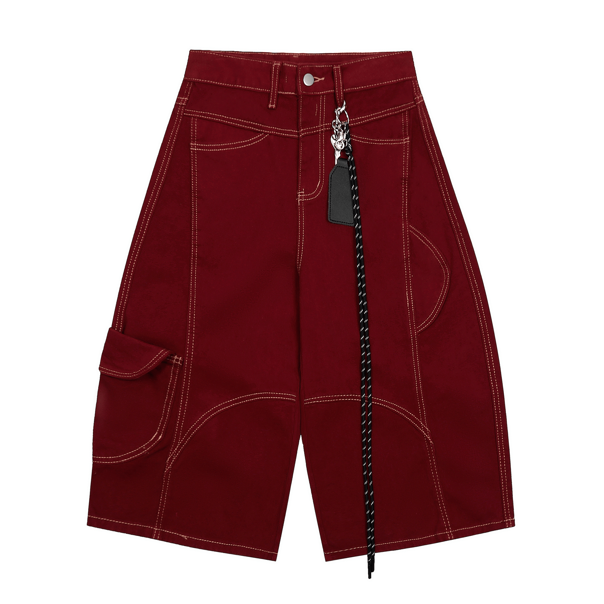 Multi - pockets Contrast Stitch Utility Shorts - COPPING THREADS - CT Select