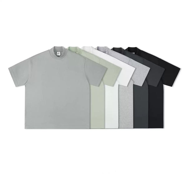 IDLT mock neck T-shirt, color lineup.