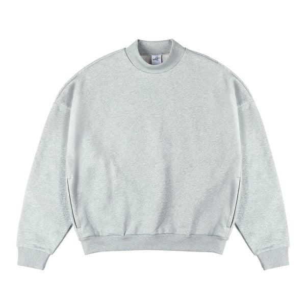 IDLT sweatshirt, heather gray front.