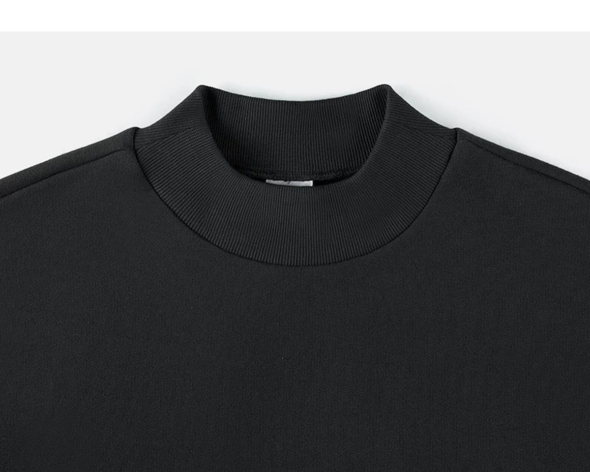 IDLT sweatshirt, black crewneck.
